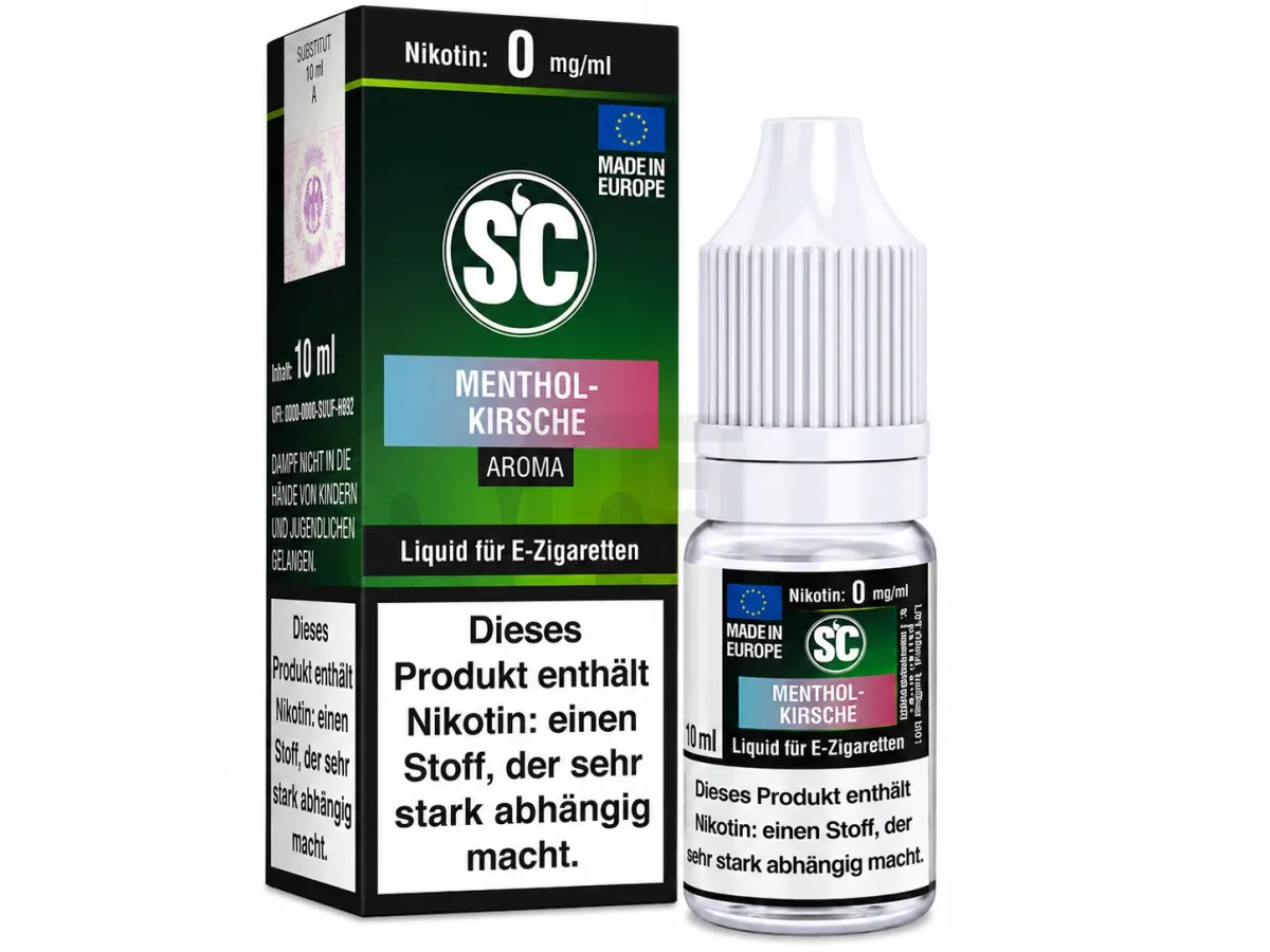 SC - Menthol-Kirsche - Nikotin Liquid - 10ml - 0mg