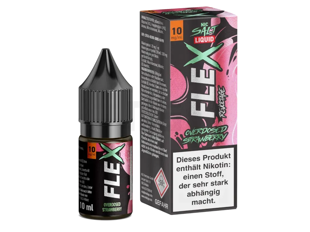 Revoltage - Flex - Nikotinsalzliquid - 10ml - Strawberry - 10mg Revoltage - Flex - Nikotinsalzliquid - 10ml - Strawberry - 10mg