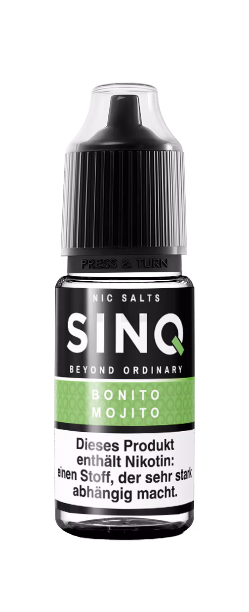 SINQ - Bonito Mojito - Nikotinsalz Liquids - 10ml - 10mg SINQ - Bonito Mojito - Nikotinsalz Liquids - 10ml - 10mg