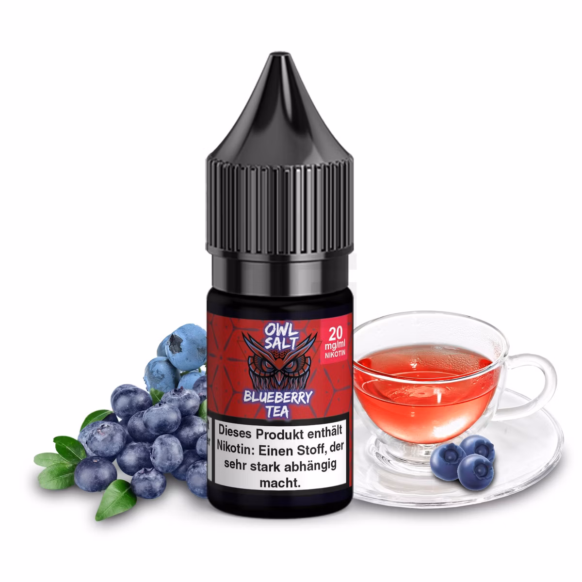owl-salt-10ml-10mg-blueberry-tea-20mg OWL Salt - Blueberry Tea - Nikotinsalz Liquid - 10ml - 20mg