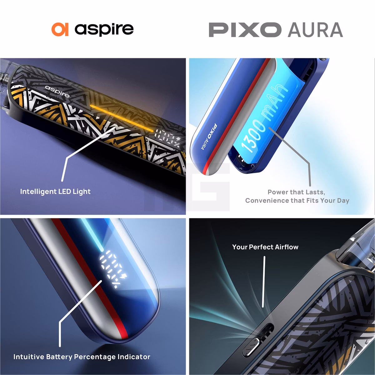 Aspire - Pixo Aura - Pod Kit - Graffiti Grey