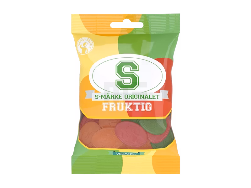 Candy People - S-Märke - Saure Fruchtgummis - Frucht - 80g