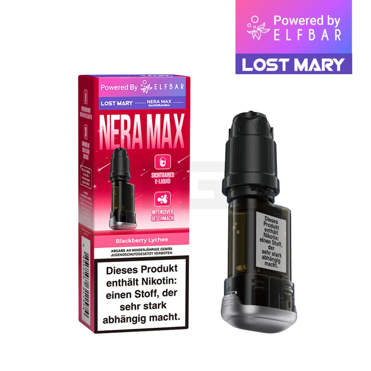 Lost Mary - Nera Max - Nachfüllbehälter - Blackberry Lychee Lost Mary - Nera Max - Nachfüllbehälter - Blackberry Lychee