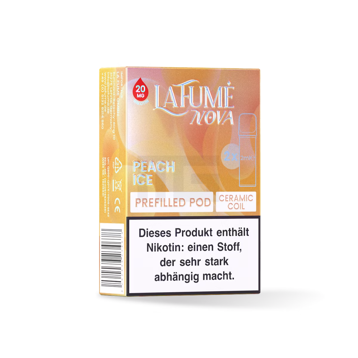 La Fume Nova - Prefilled Pods - 20mg - Peach Ice