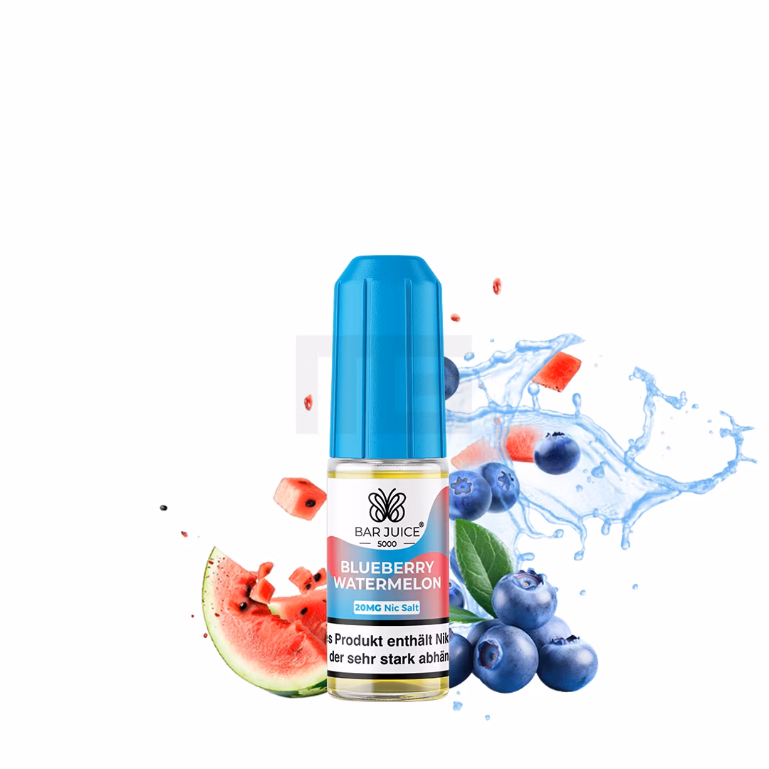 Bar Juice - 5000 - Blueberry Watermelon | Inhalt : 10ml | Nikotinsalz-Stärke : 20mg | Paketgröße : 1er Packung