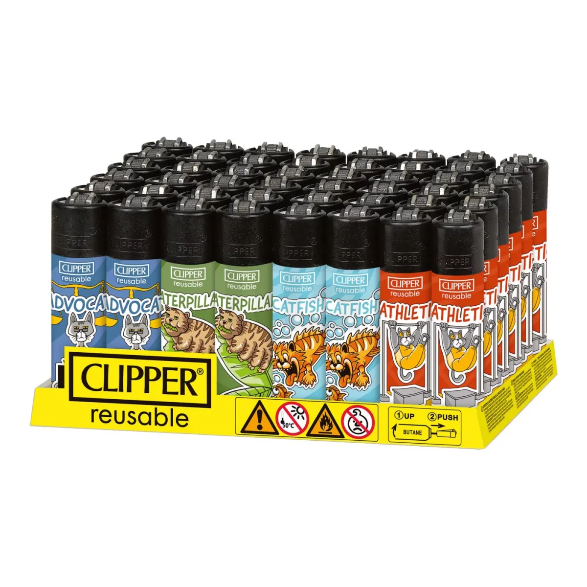 Clipper - Feuerzeug - Catz - 1v4 - wiederverwendbar