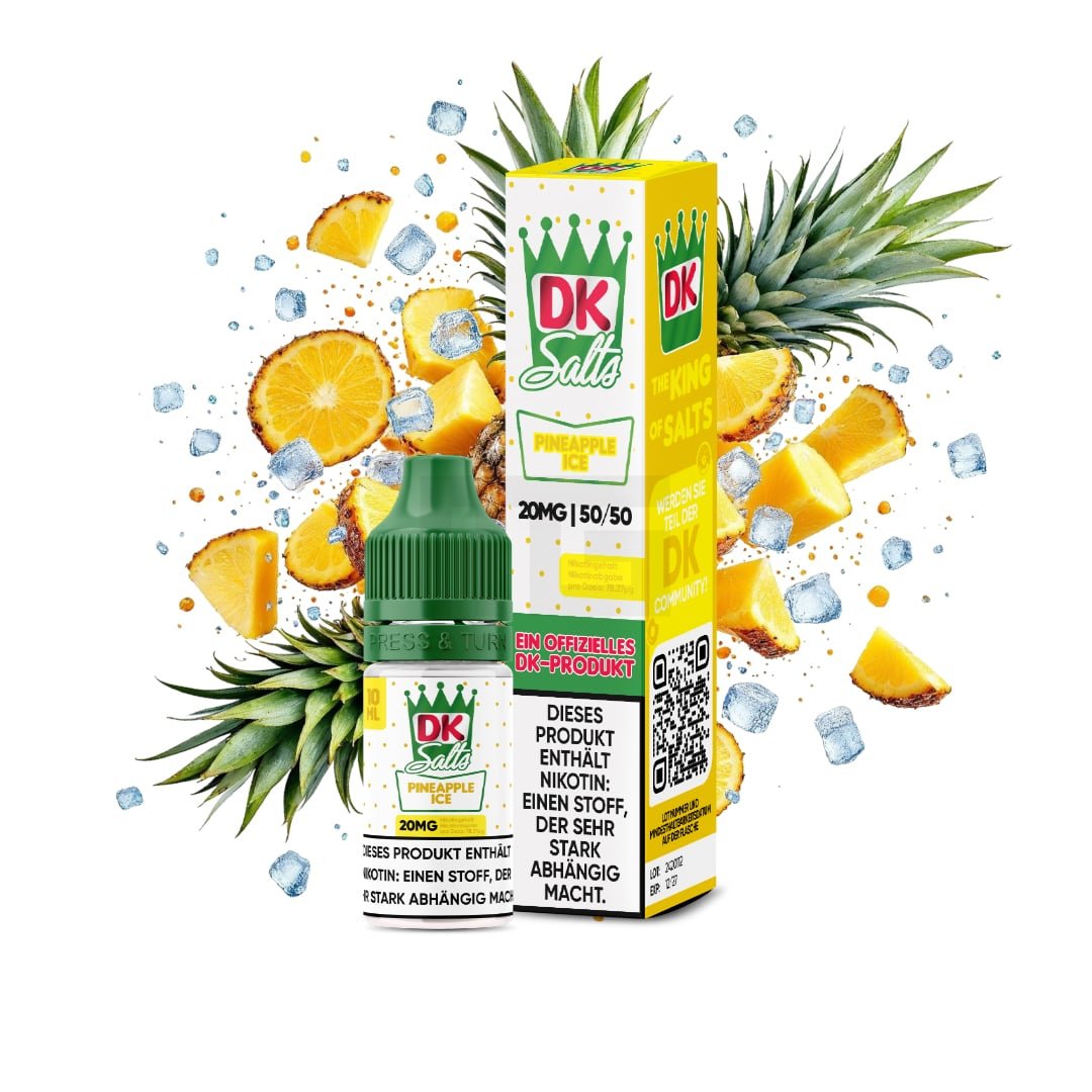 DK Salts - Nikotinsalz-Liquid - 10ml - Pineapple Ice - 20mg DK Salts - Nikotinsalz-Liquid - 10ml - Pineapple Ice - 20mg