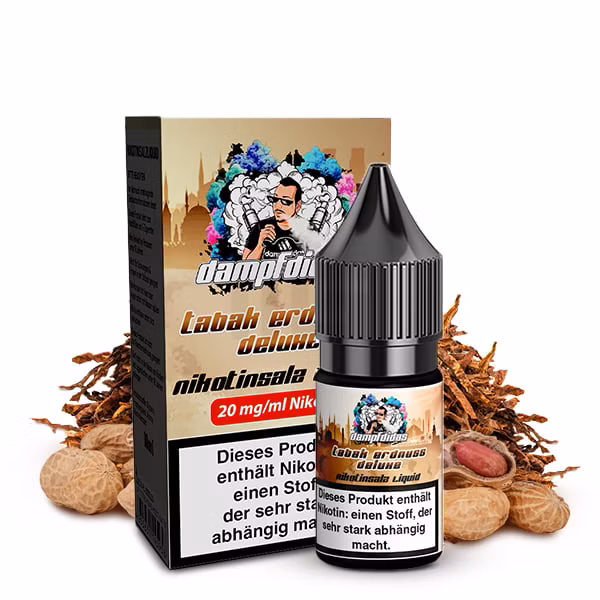 Dampfdidas - Tabak Erdnuss Deluxe - Nikotinsalz Liquid - 10ml - 20mg Dampfdidas - Tabak Erdnuss Deluxe - Nikotinsalz Liquid - 10ml - 20mg