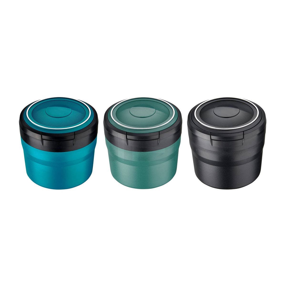 CHAMP ROUND – Aschenbecher mit LED-Licht - 3 Farben