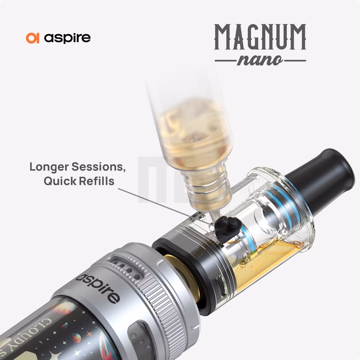 Aspire - Magnum Nano - Pod Kit - Black & Akira | Paketgröße : 1er Packung