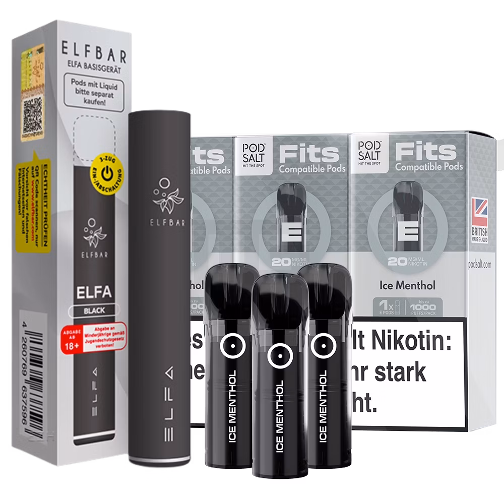 Pod Salt - Fits Pods + ELFA Basisgerät - Starter Kit
