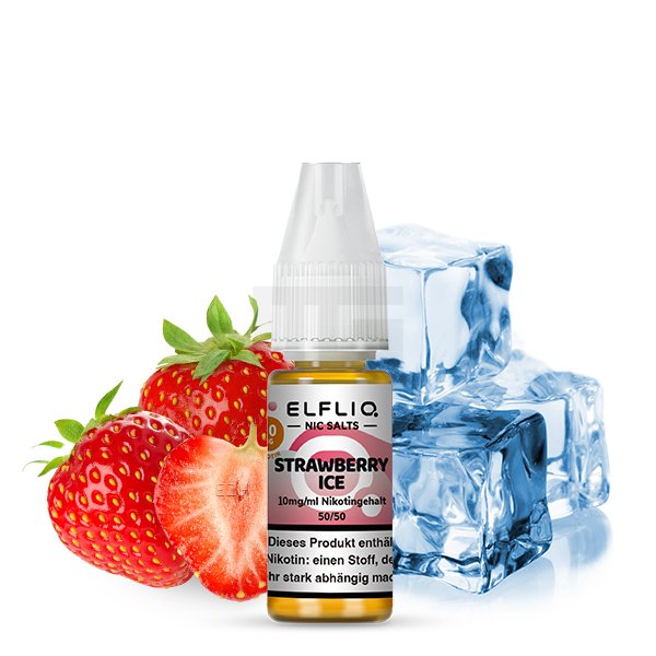 Elfbar - ElfLiq - 10ml - Strawberry Ice | Nikotinsalz-Stärke : 10mg Elfbar - ElfLiq - 10ml - Strawberry Ice | Nikotinsalz-Stärke : 10mg