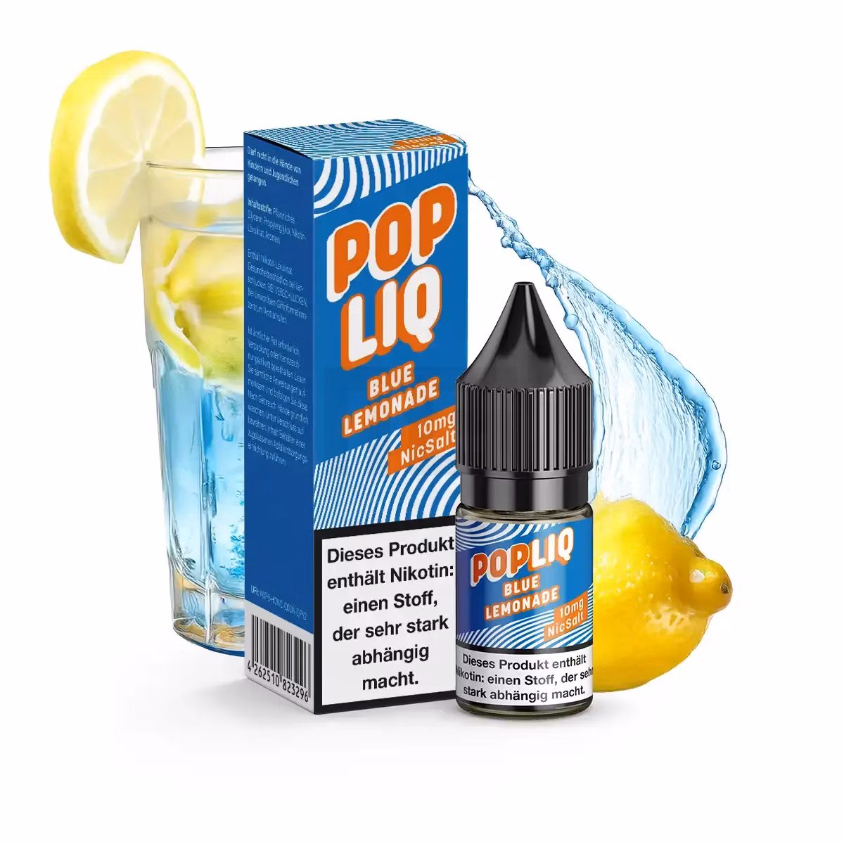 PopLiq Nikotinsalz-Liquid Blue Lemonade 10ml 10mg