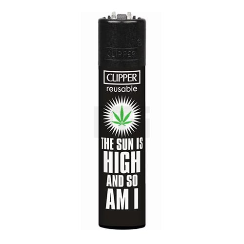 clipper-feuerzeug-weed-slogan-3v4-wiederverwendbar Clipper - Feuerzeug - Weed Slogan - 3v4 The Sun - wiederverwendbar
