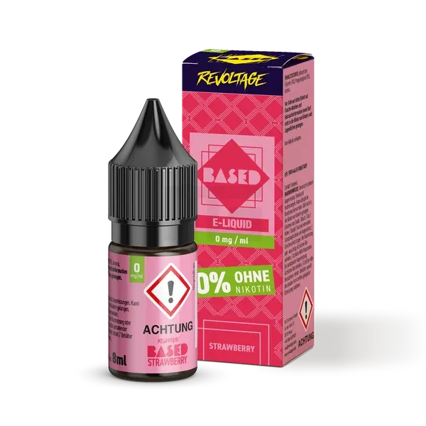 Revoltage - BASED - Nikotinsalz-Liquid - Strawberry - 8ml - 0mg Revoltage - BASED - Nikotinsalz-Liquid - Strawberry - 8ml - 0mg