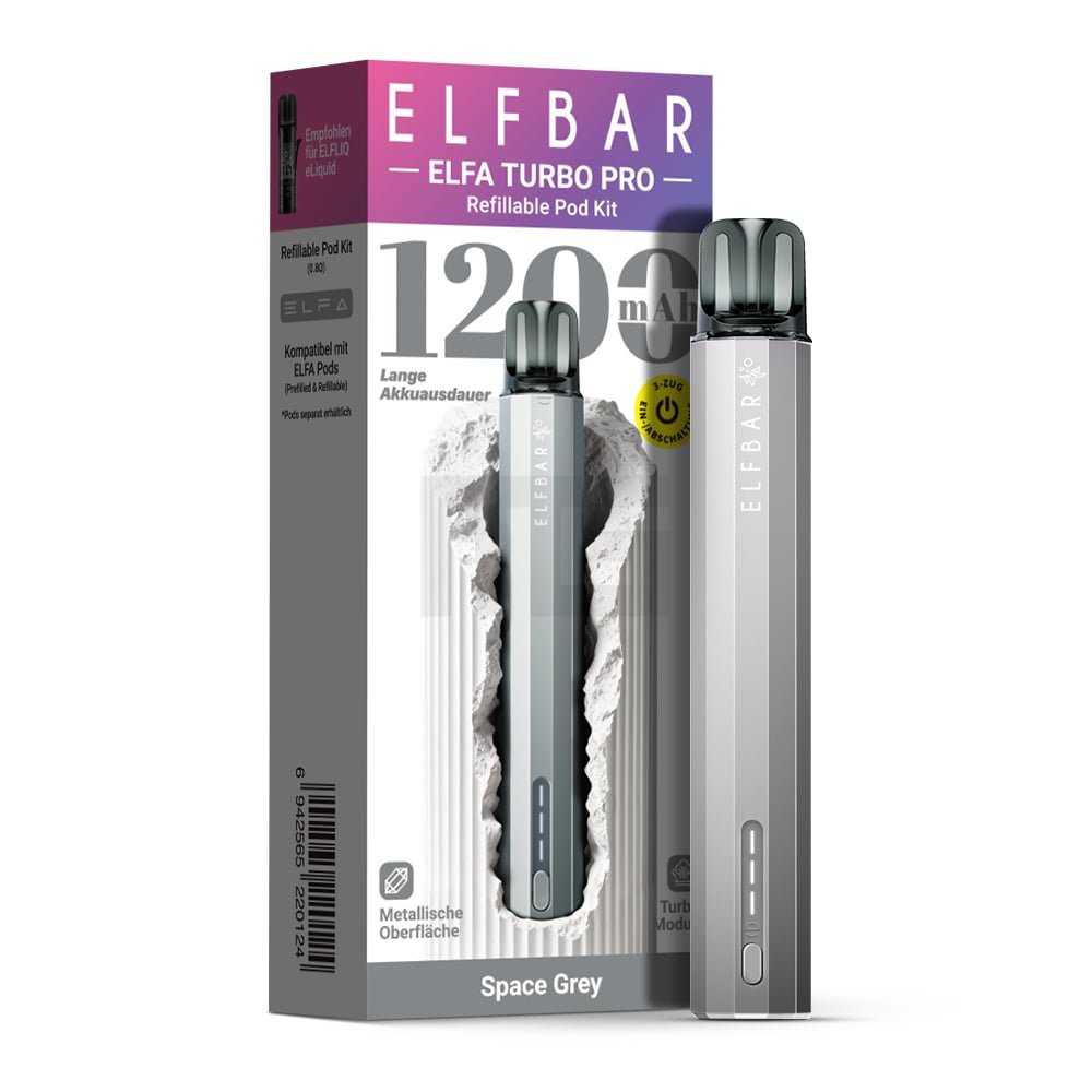 Elfbar - ELFA TURBO PRO - Basisgerät - Space Grey