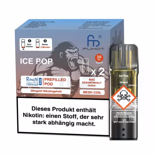 Randm Tornado - Prefilled Pod - Ice Pop - 2er Pack 