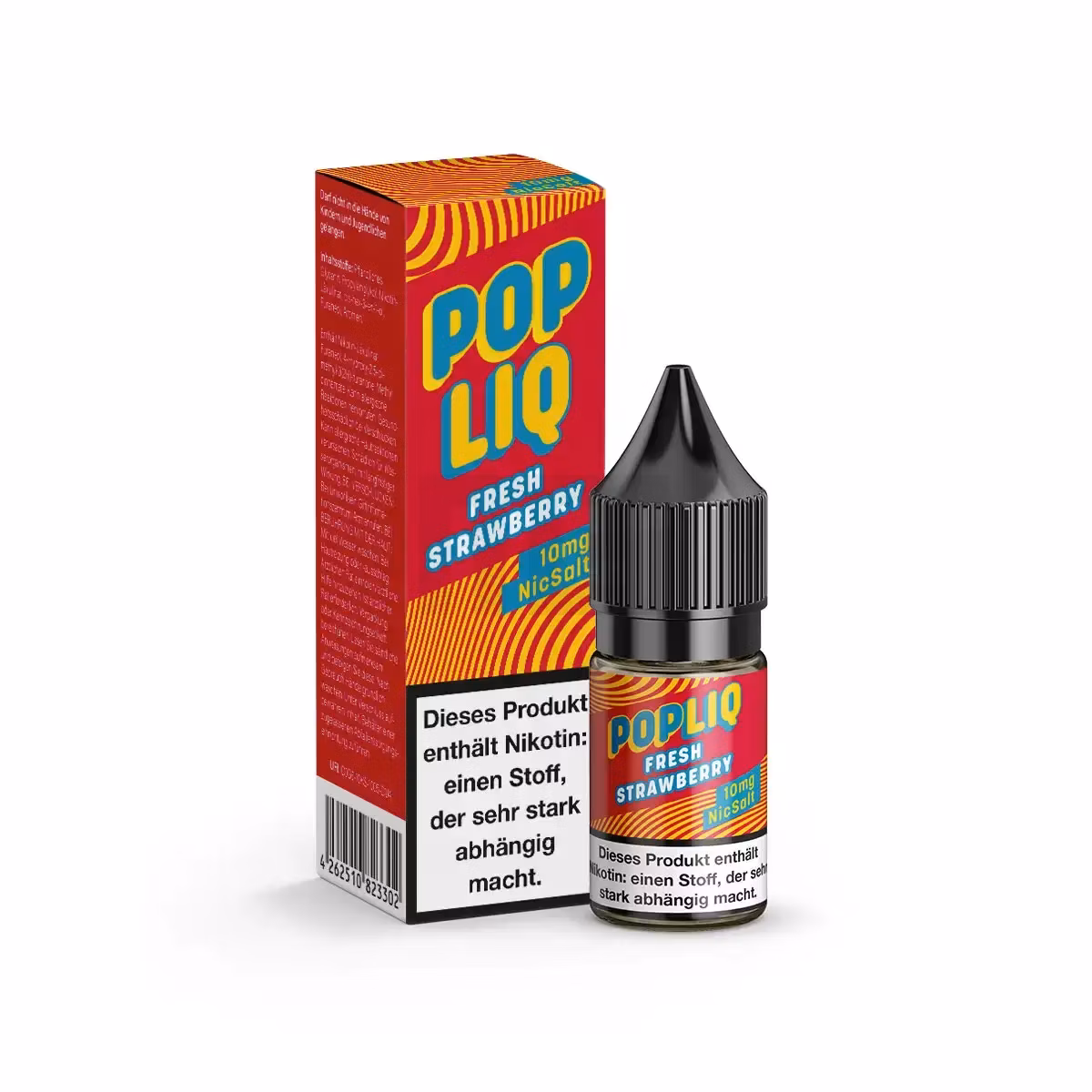 PopLiq Nikotinsalz-Liquid Fresh Strawberry 10ml 10mg PopLiq Nikotinsalz-Liquid Fresh Strawberry 10ml 10mg