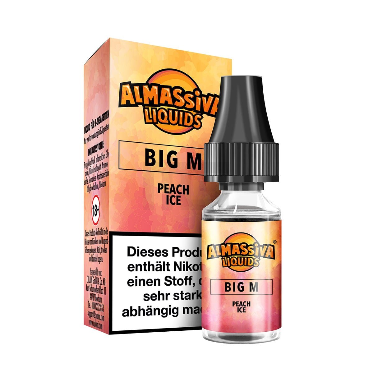 al_massiva_liquid_big_m_bottle_box Al Massiva - Big M - Nikotinsalzliquid - 10ml - 10mg