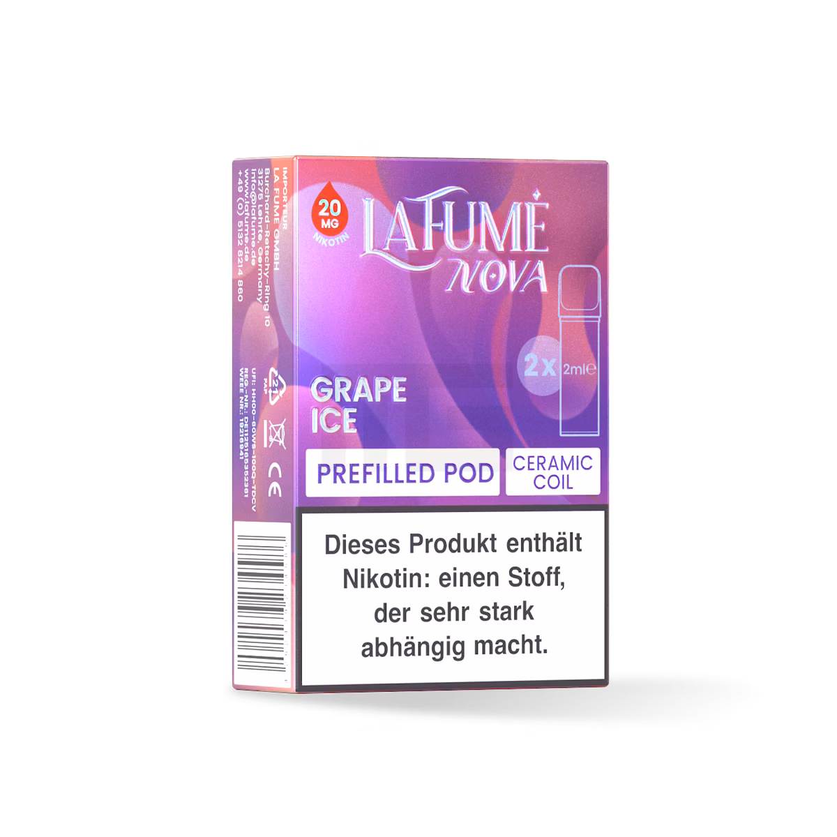 La Fume Nova - Prefilled Pods - 20mg - Grape Ice