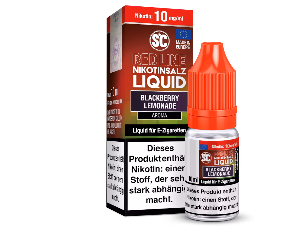 SC Red Line - Nikotinsalzliquid - 10ml - 10mg - Blackberry Lemonade SC Red Line - Nikotinsalzliquid - 10ml - 10mg - Blackberry Lemonade