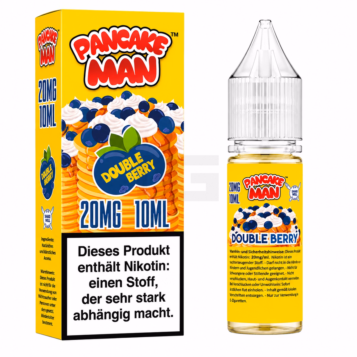 Pancake Man - Double Berry - Nikotinsalz-Liquids - 10ml - 20mg