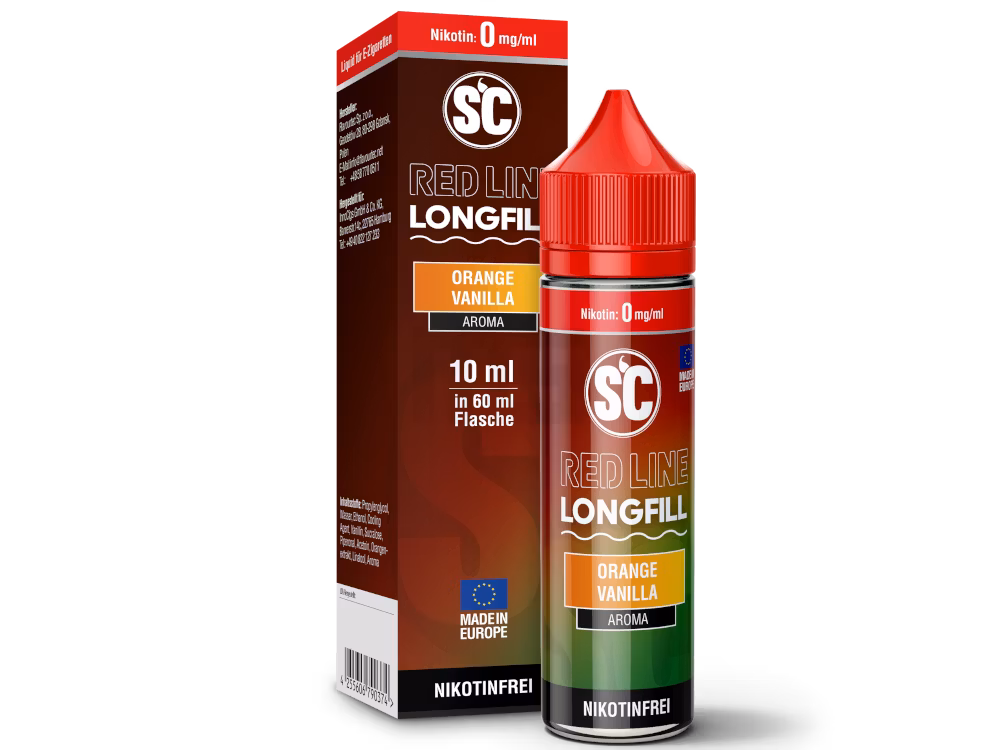 SC Red Line - Aroma - 10ml - Orange Vanilla | Inhalt : 10ml | Nikotinstärke : 0mg | Paketgröße : 1er Packung