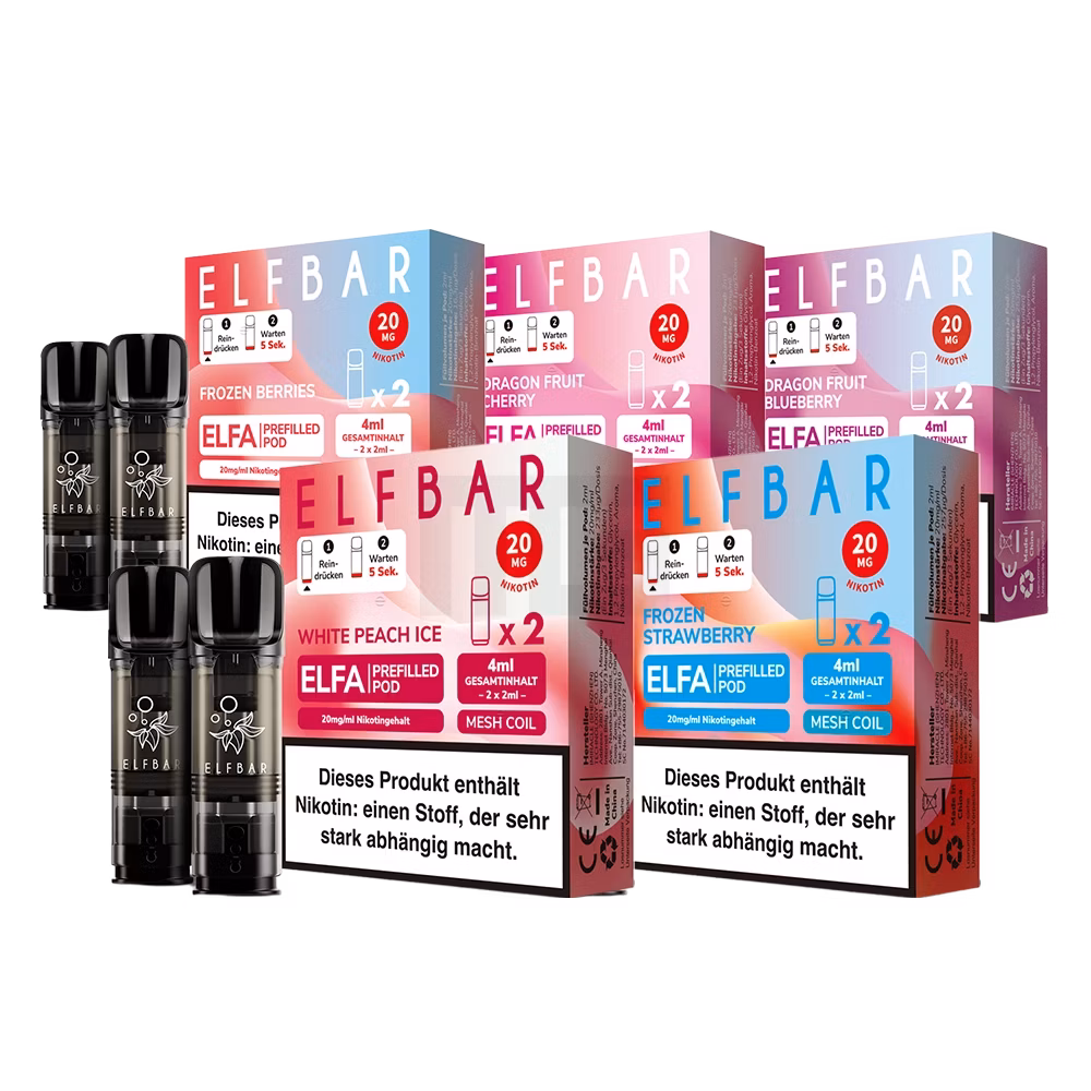 ELFBAR ELFA Prefilled Pods Neue Sorten Herbst 2026 Paket