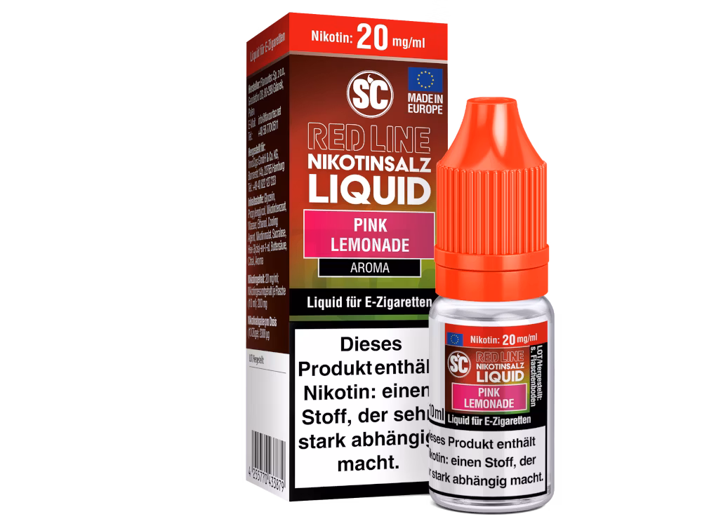 SC Red Line - Nikotinsalzliquid - 10ml - 20mg - Pink Lemonade