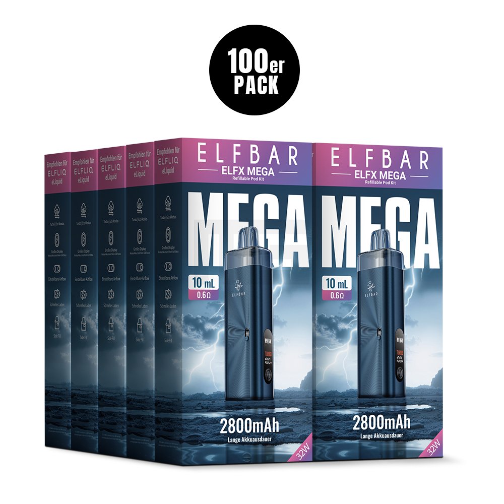 Elfbar - ELFX Mega - Basisgerät - Navy | Paketgröße : 1er Packung Elfbar - ELFX Mega - Basisgerät - Navy | Paketgröße : 1er Packung