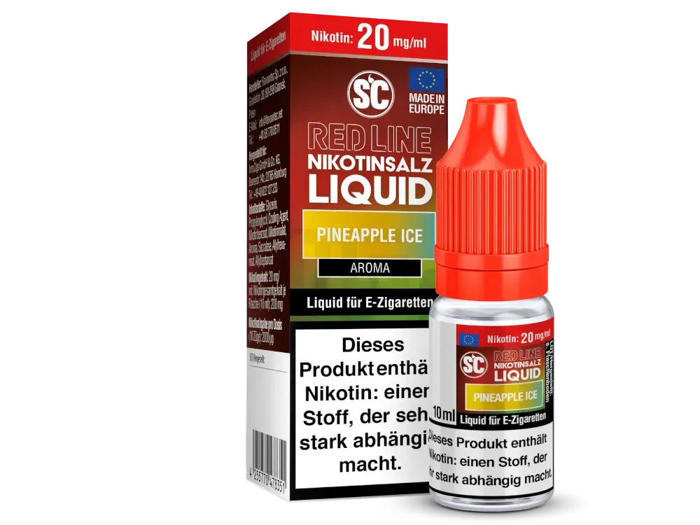 SC Red Line - Nikotinsalzliquid - 10ml - Pineapple Ice - 20mg SC Red Line - Nikotinsalzliquid - 10ml - Pineapple Ice - 20mg