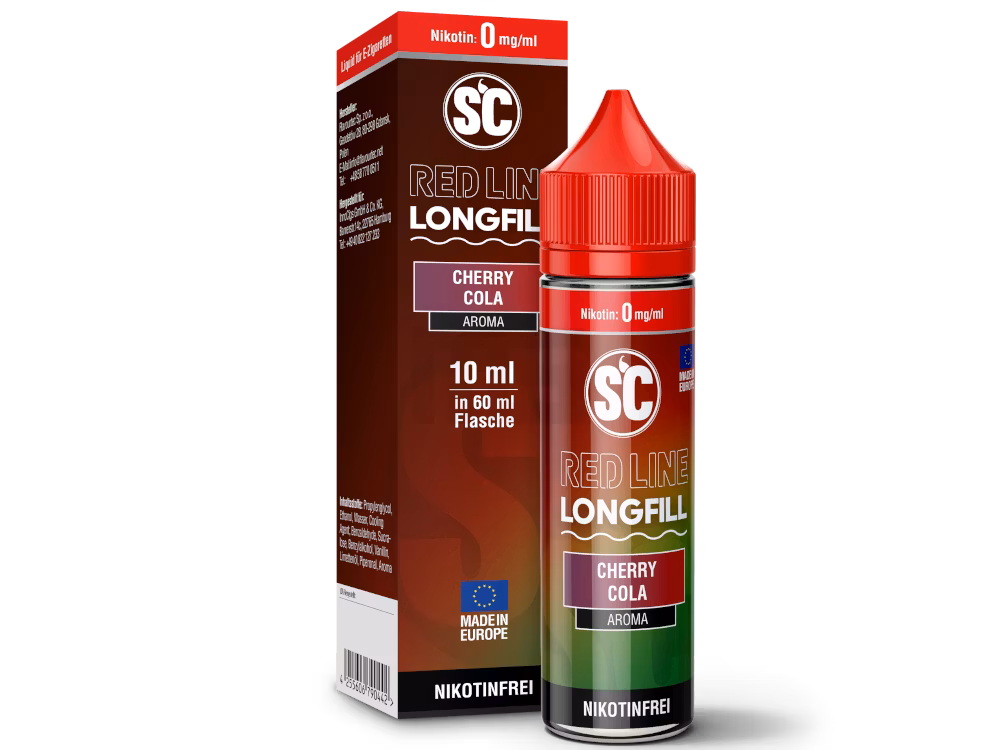 SC Red Line - Aroma - 10ml - Cherry Cola | Inhalt : 10ml | Nikotinstärke : 0mg | Paketgröße : 1er Packung