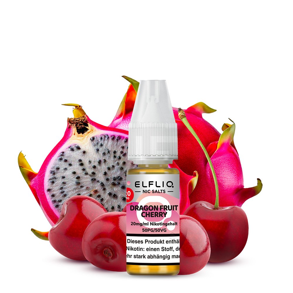 Elfbar - ElfLiq - 10ml - Dragon Fruit Cherry | Nikotinsalz-Stärke : 20mg