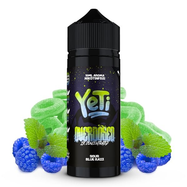 Yeti Overdosed - Sour Blue Razz - Aroma - 10ml Yeti Overdosed - Sour Blue Razz - Aroma - 10ml