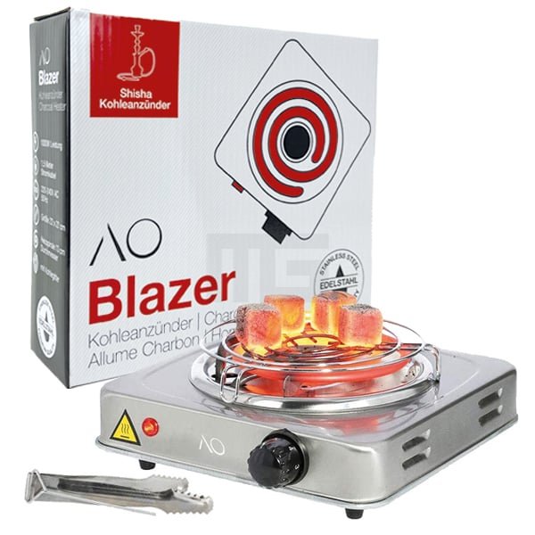 ao-blazer-shisha-kohle-anzuender AO Blazer - Premium Kohleanzünder - Edelstahl - 1000W