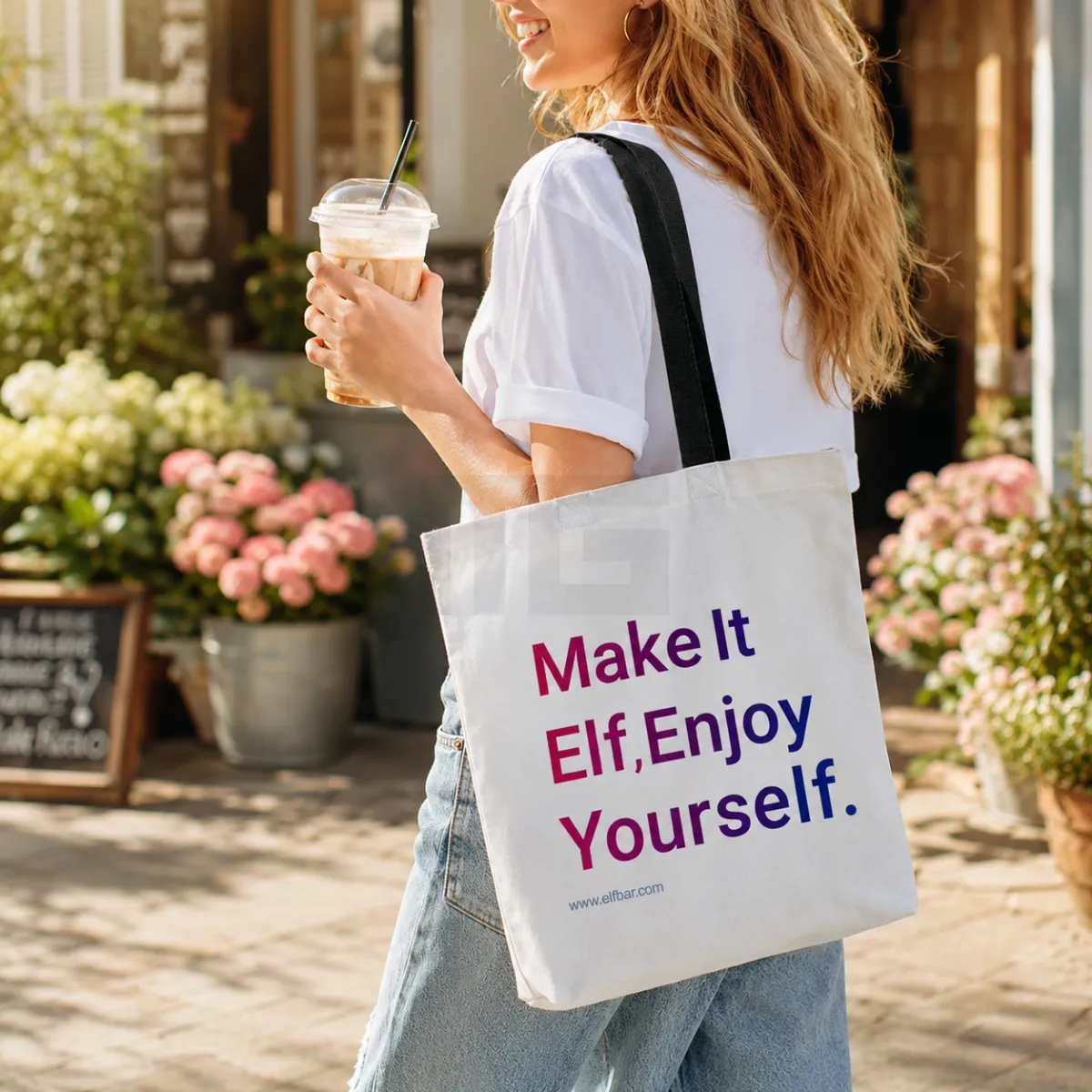 ELFBAR - Shopping Bag - Beige