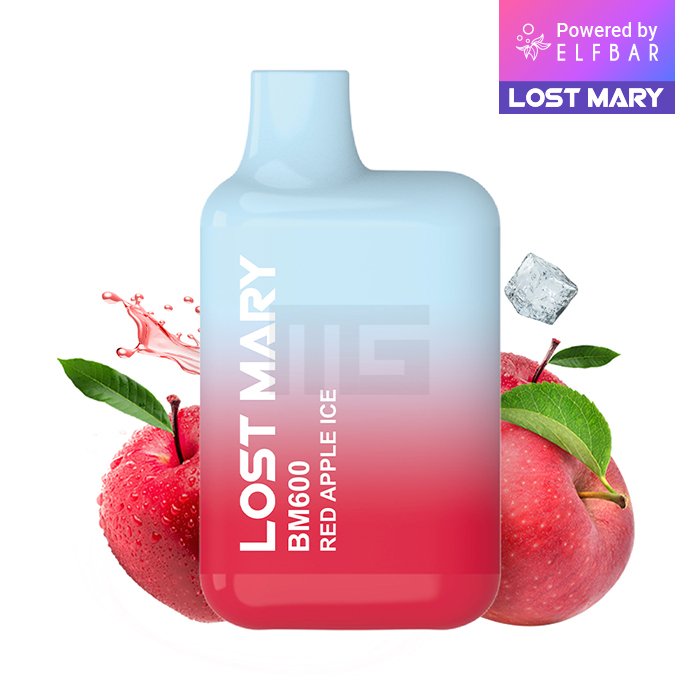 Lost Mary - BM600 - Einweg E-Zigarette - Red Apple Ice - 20mg - 1er Packung Lost Mary - BM600 - Einweg E-Zigarette - Red Apple Ice - 20mg - 1er Packung