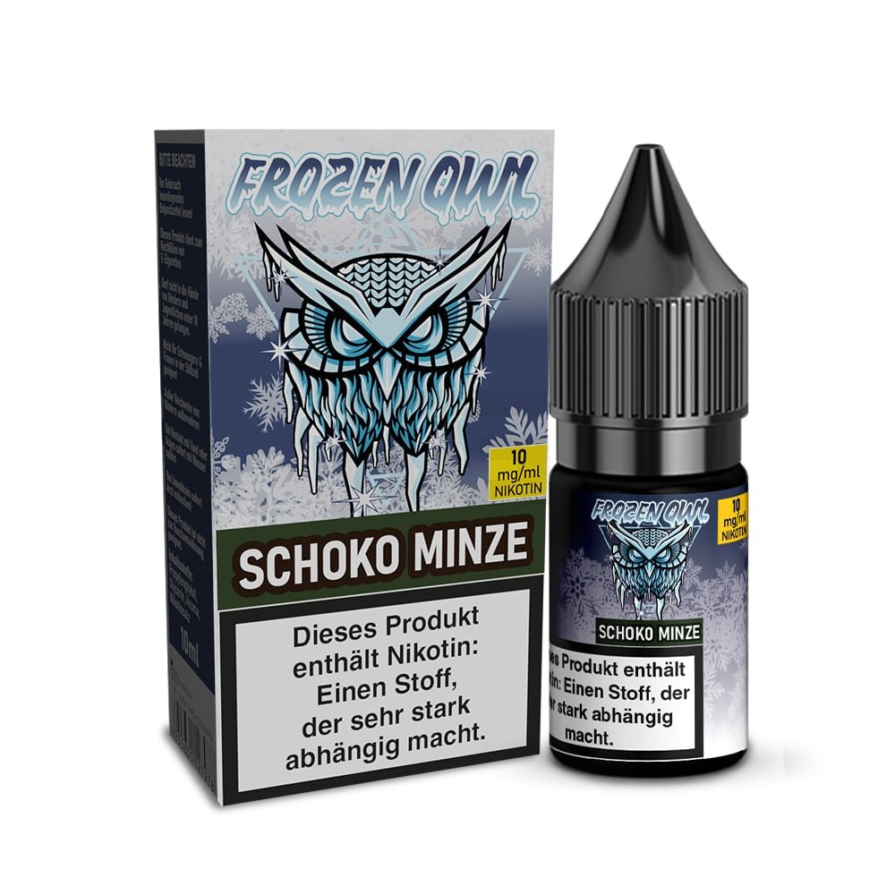 Frozen OWL - Nikotinsalz Liquid - 10ml - Schoko Minze - 10ml - 10mg Frozen OWL - Nikotinsalz Liquid - 10ml - Schoko Minze - 10ml - 10mg