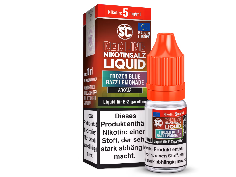 SC Red Line - Nikotinsalzliquid - 10ml - 5mg - Frozen Blue Razz Lemonade SC Red Line - Nikotinsalzliquid - 10ml - 5mg - Frozen Blue Razz Lemonade