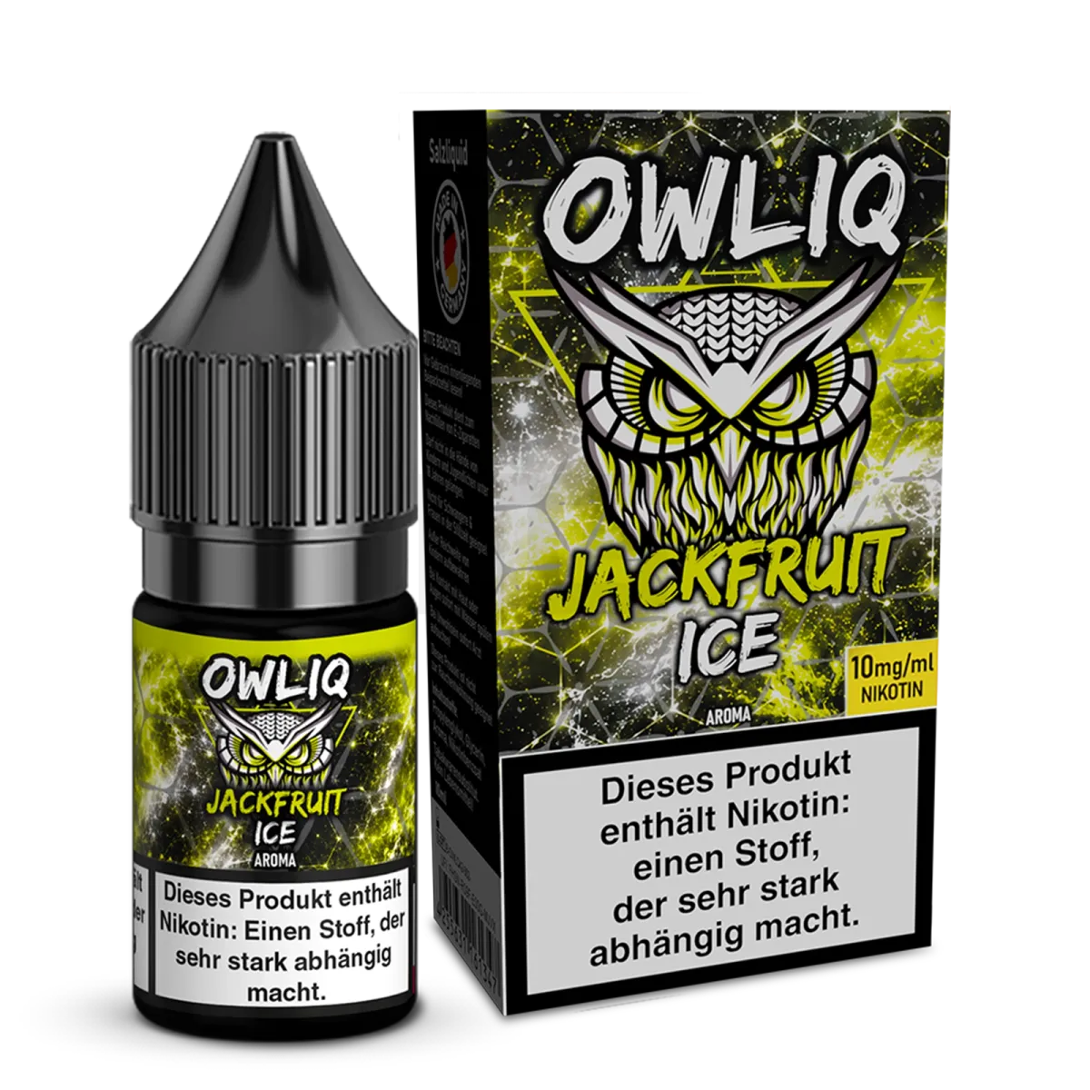 OWL - Owliq - 10ml - Jackfruit Ice | Nikotinsalz-Stärke : 10mg OWL - Owliq - 10ml - Jackfruit Ice | Nikotinsalz-Stärke : 10mg
