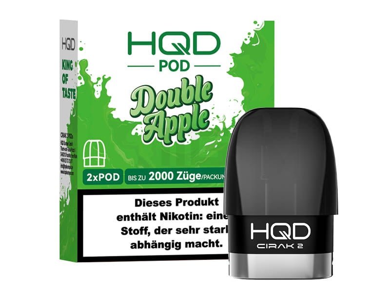HQD - Cirak 2 - Prefilled Pods - Double Apple - 18mg - 2ml - 2er Pack