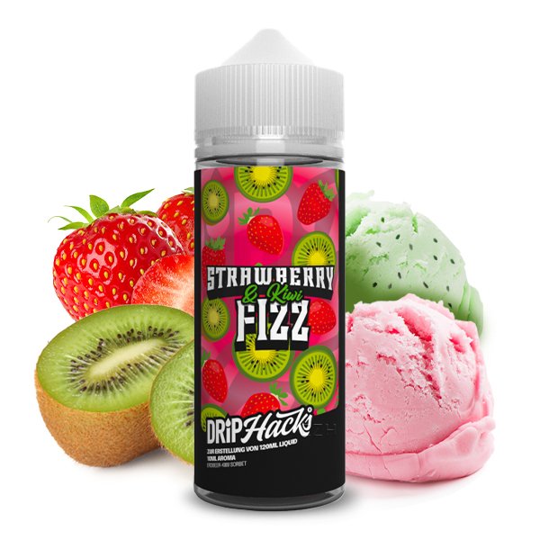 DRIP HACKS - Aromen 10ml - Strawberry & Kiwi Fizz DRIP HACKS - Aromen 10ml - Strawberry & Kiwi Fizz