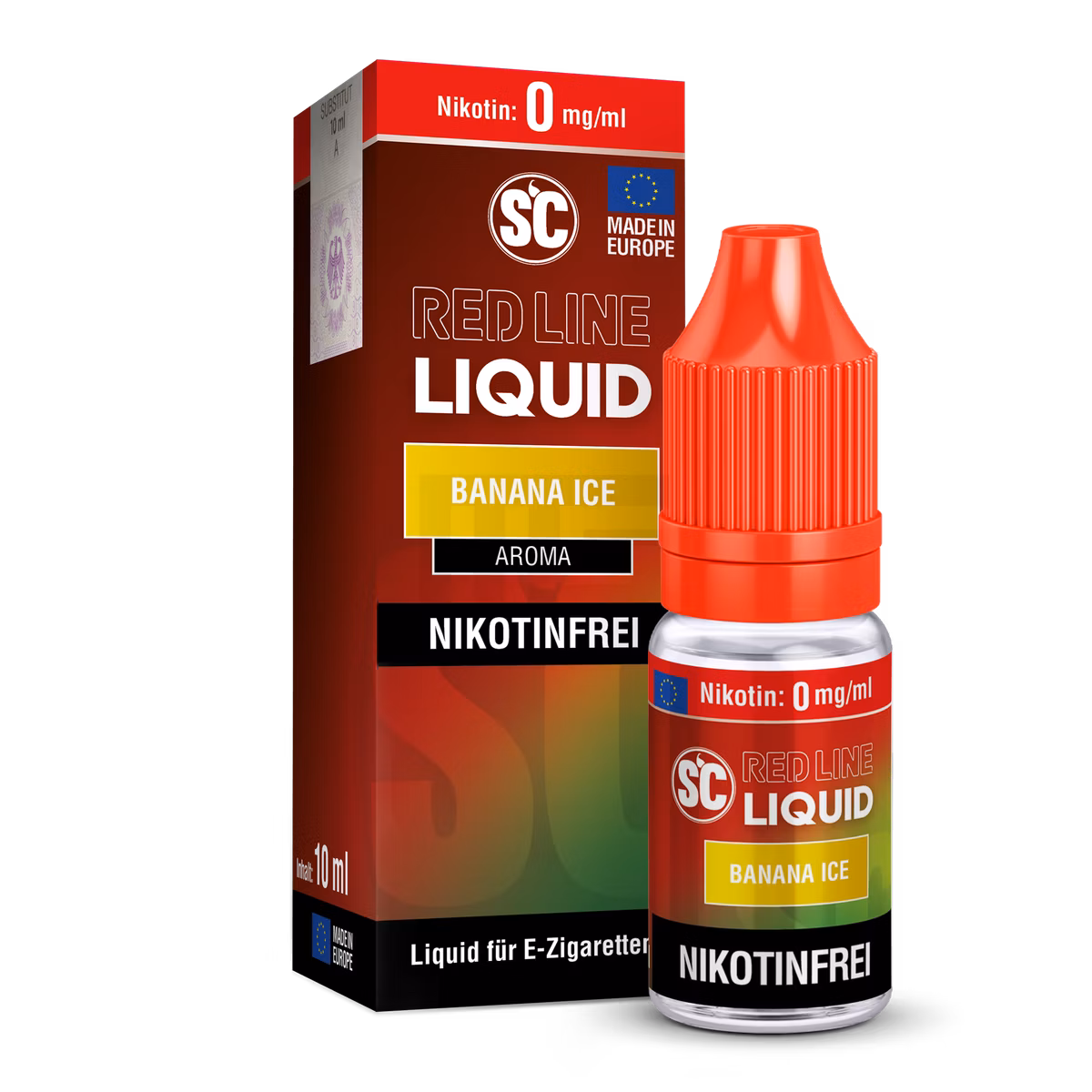SC Red Line - Nikotinsalzliquid - 10ml - 0mg - Banana Ice SC Red Line - Nikotinsalzliquid - 10ml - 0mg - Banana Ice