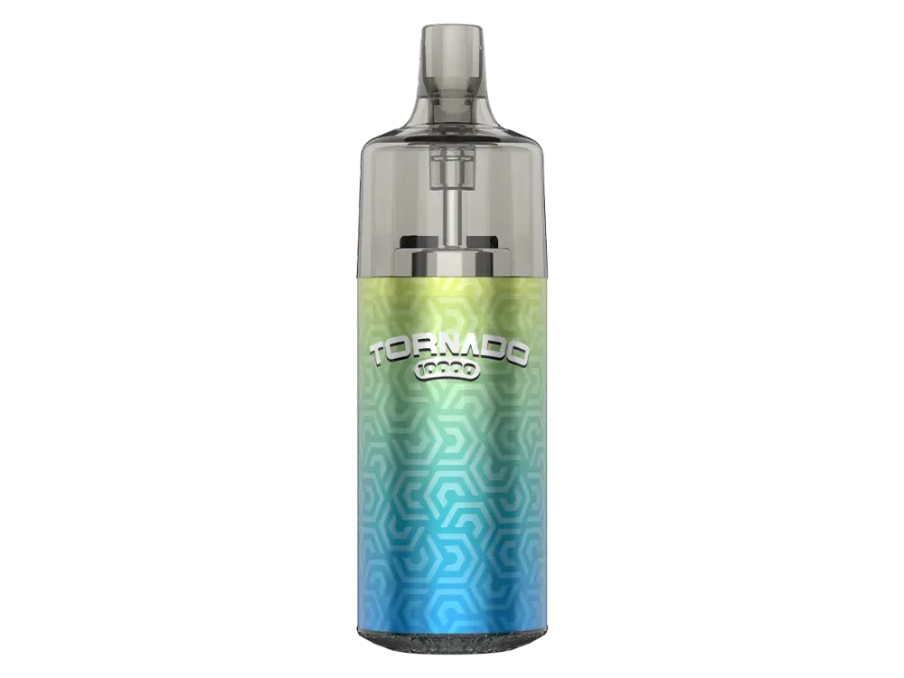 GOBAR - Tornado 10000 - Einweg E-Zigarette - Blau Grün | Tank : 10ml | Widerstand : 1.0 Ohm | Paketgröße : 1er Packung