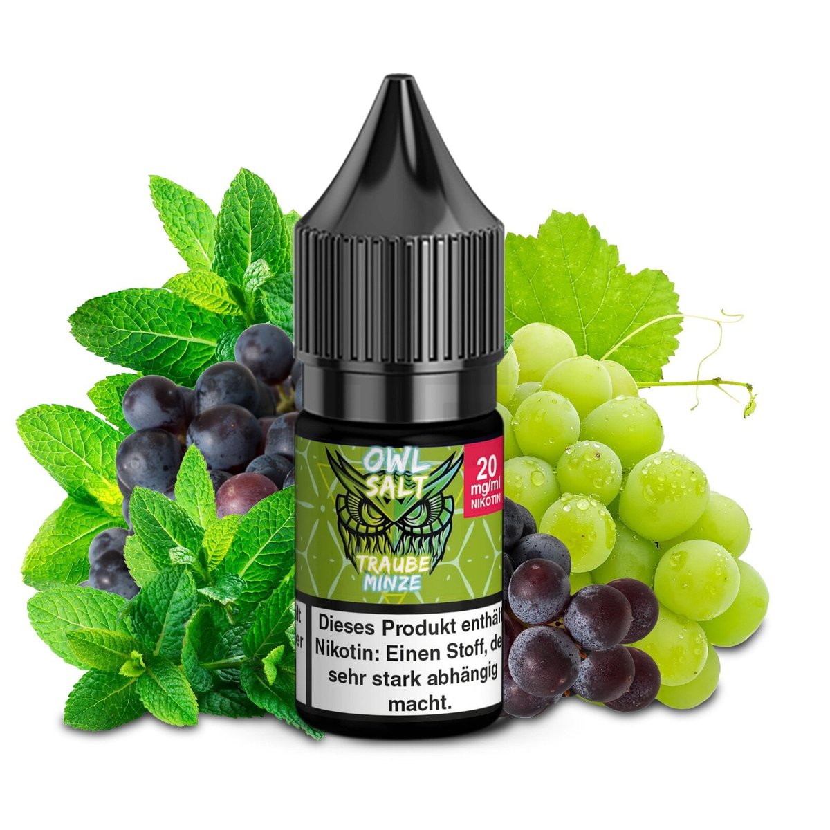owl-salt-10ml-traube-minze-20mg OWL Salt - Traube Minze - Nikotinsalz Liquid - 10ml - 20mg