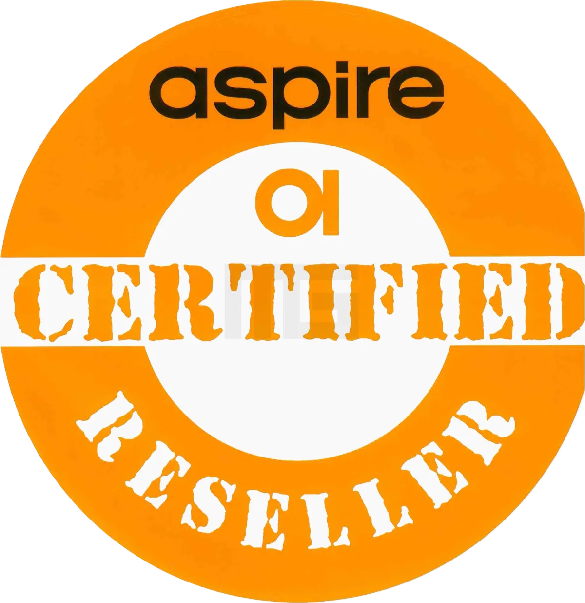 Aspire - Aufkleber - Certified Reseller - 20x20cm