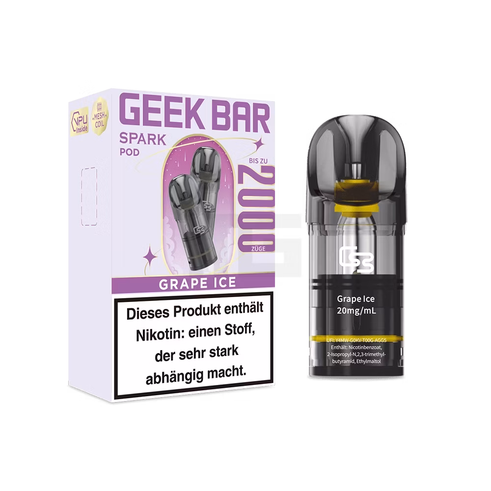 Geek Bar Spark Prefilled Pods Grape Ice 20mg 2ml