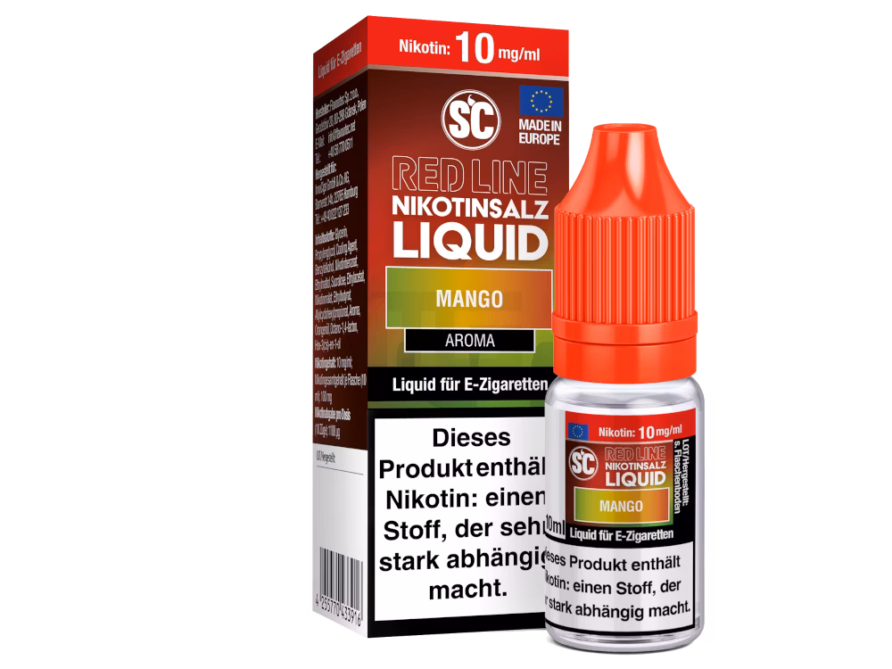 SC Red Line - Nikotinsalzliquid - 10ml - 10mg - Mango SC Red Line - Nikotinsalzliquid - 10ml - 10mg - Mango