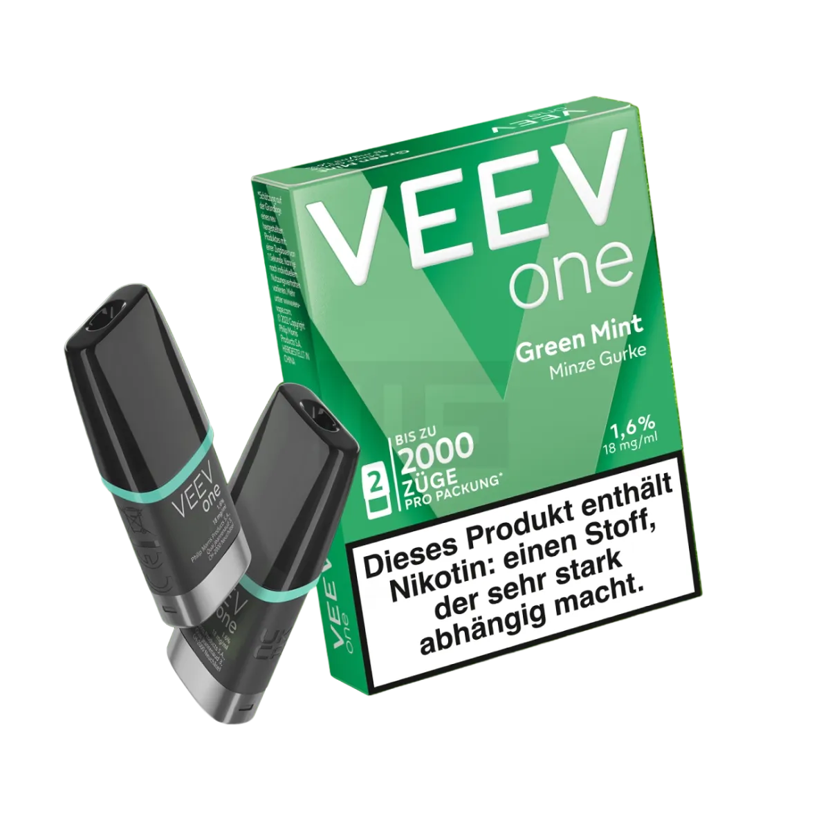 VEEV - ONE - Prefilled Pod - 2ml - Green Mint VEEV - ONE - Prefilled Pod - 2ml - Green Mint