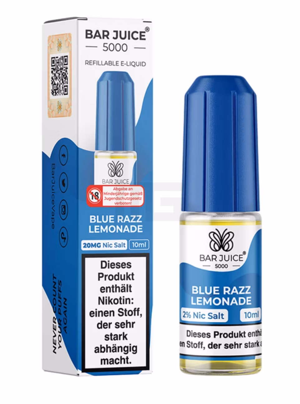 Bar Juice 5000 - Blue Razz Lemonade - 10ml - 20mg